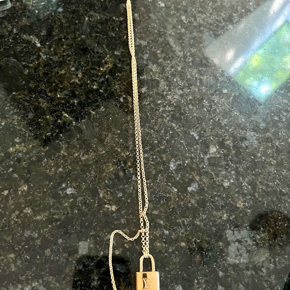 Louis Vuitton Gold Lock and Key Necklace - Picture 3 of 3